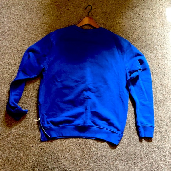 Other - XL koodoo sweatshirt half zipper on both sides royal blue & black